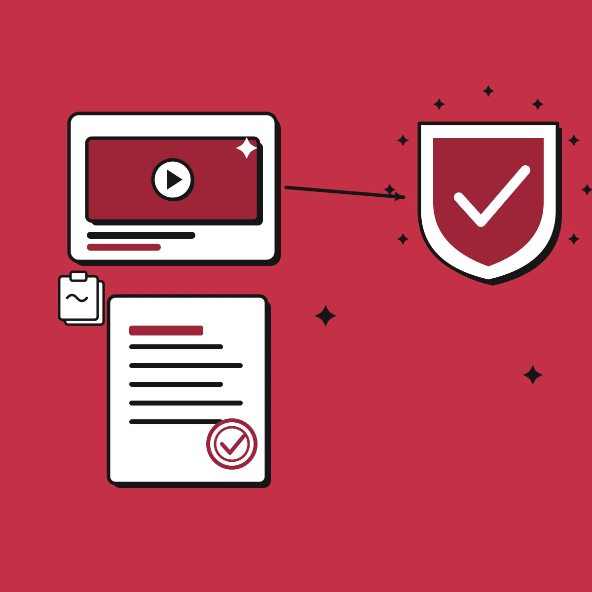 Illustration of AI-generated ad content labelled for EU AI Act transparency
